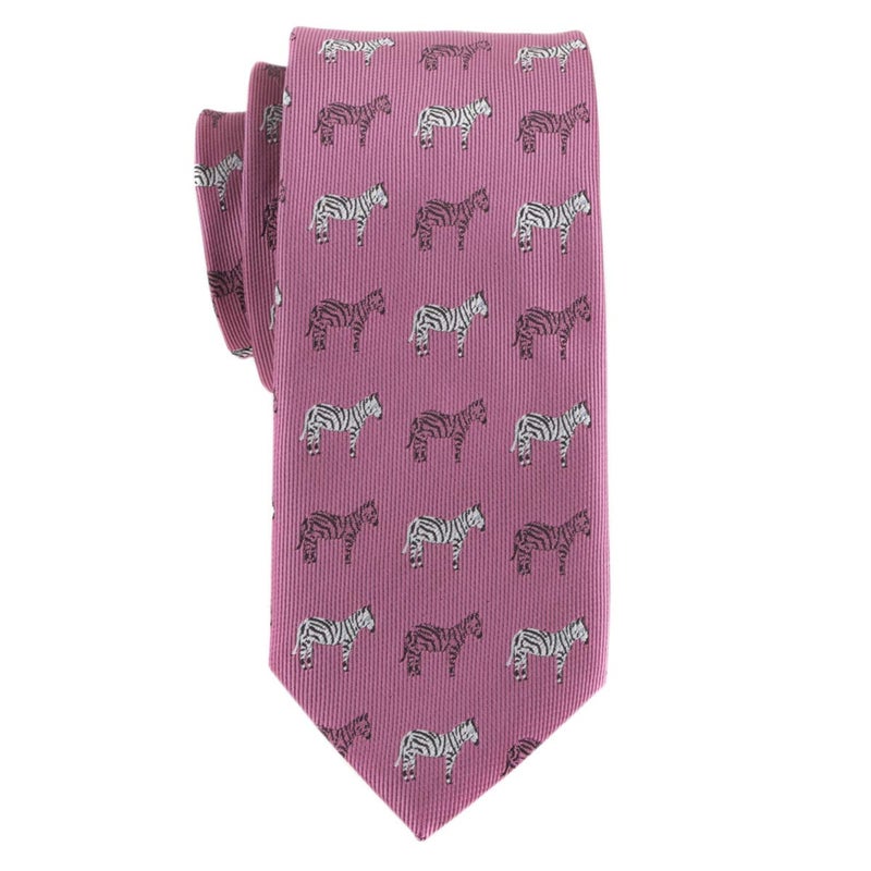 Secdtie Skinny Novelty neckties For Men Pink Graduation Silk Meeting Business Ties Textured Super Slim Tie for Dad - Image 2